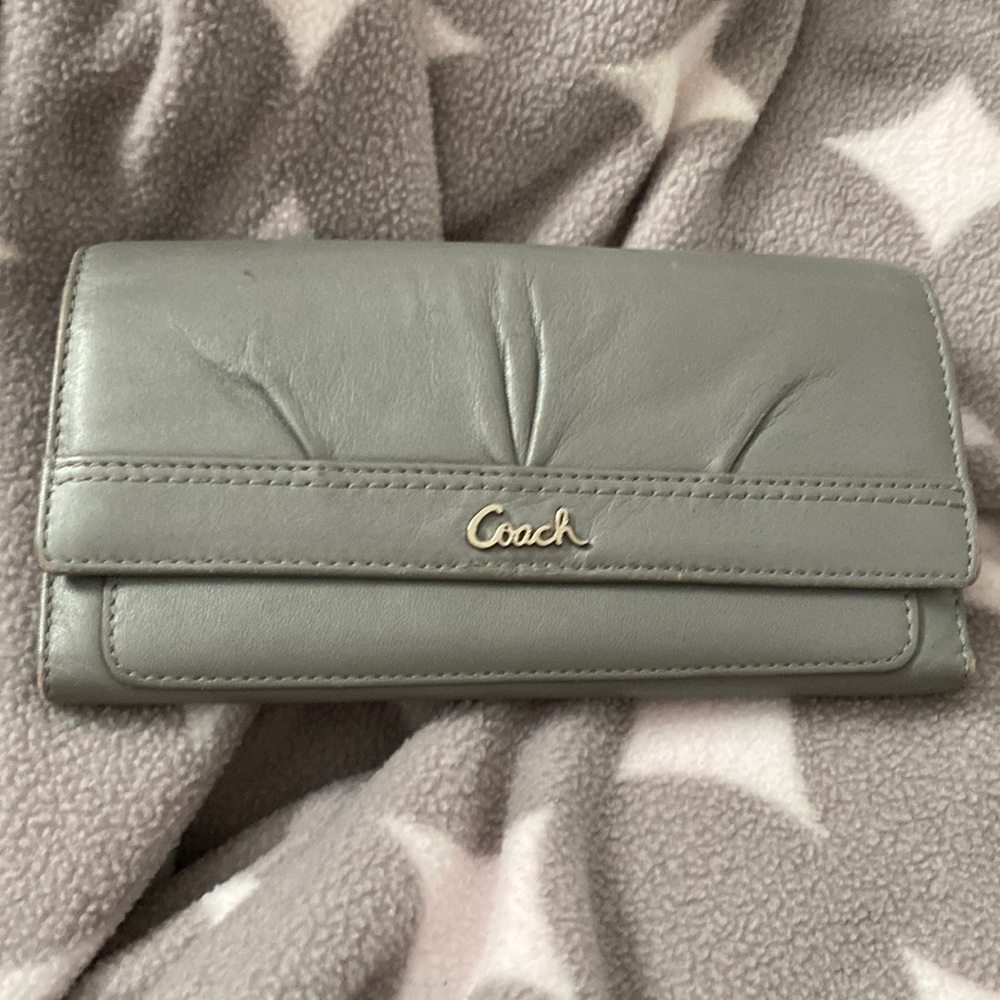 Gray coach wallet